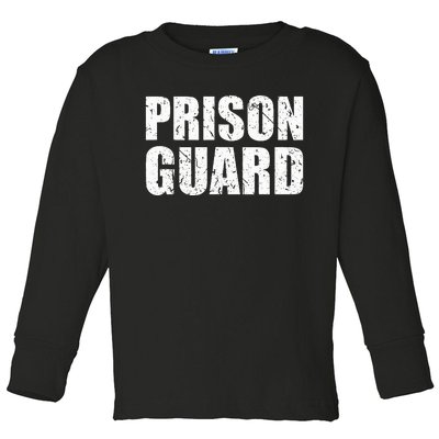 Prison Guard Costume Jail Corrections Toddler Long Sleeve Shirt