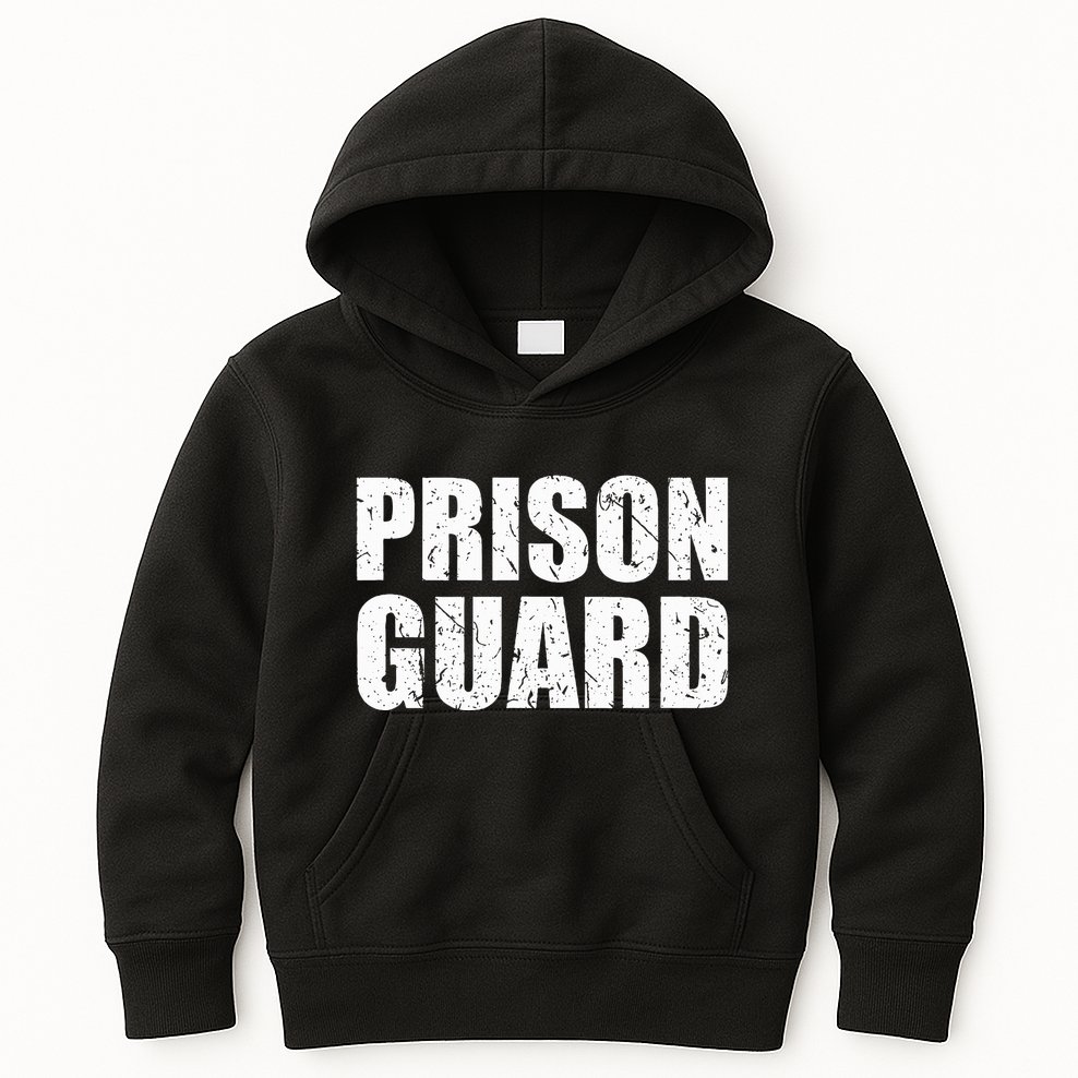Prison Guard Costume Jail Corrections Kids Hoodie