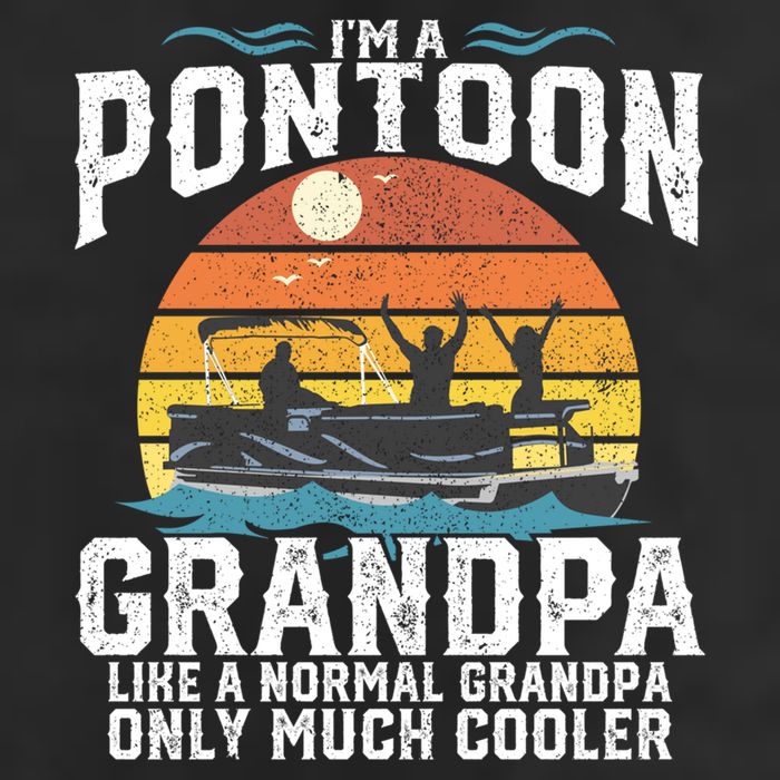 Pontoon Grandpa Captain Retro Funny Boating Fathers Day Gift 11oz C Handle Ceramic Mug