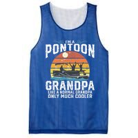 Pontoon Grandpa Captain Retro Funny Boating Fathers Day Gift Mesh Reversible Basketball Jersey Tank