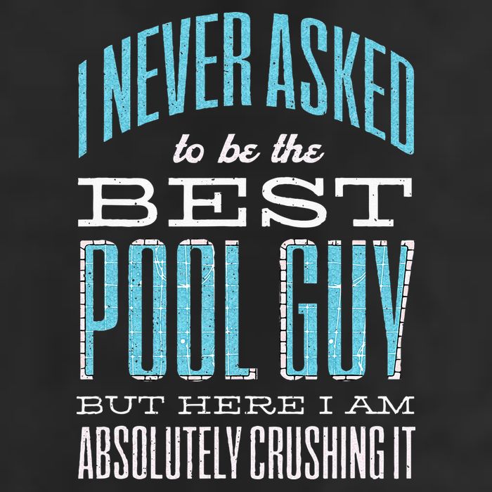 Pool Guy Cleaner Pool Service 7 Panel Mesh Trucker Snapback Hat