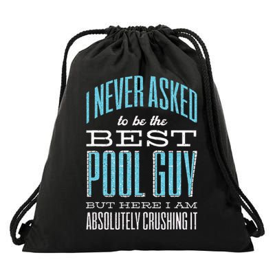 Pool Guy Cleaner Pool Service Drawstring Bag
