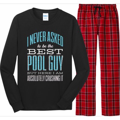 Pool Guy Cleaner Pool Service Long Sleeve Pajama Set