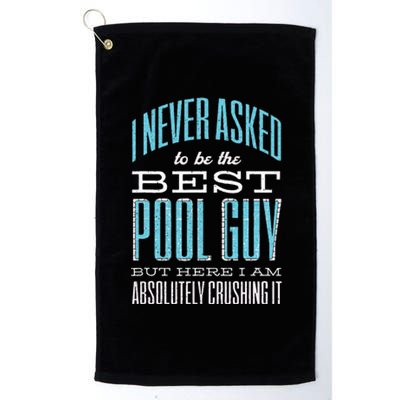 Pool Guy Cleaner Pool Service Platinum Collection Golf Towel