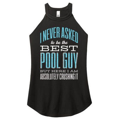 Pool Guy Cleaner Pool Service Women's Perfect Tri Rocker Tank