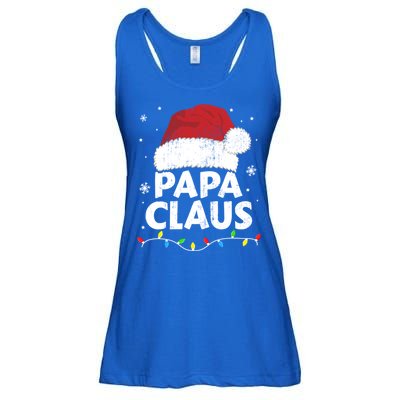 Papa Grandpa Claus Christmas Lights Matching Family Pajama Cute Gift Ladies Essential Flowy Tank