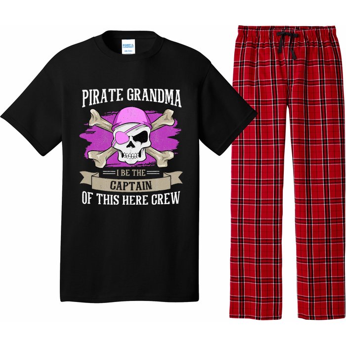 Pirate Grandma Caribbean Captain Grandmother Pirate Pajama Set