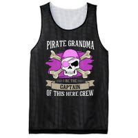 Pirate Grandma Caribbean Captain Grandmother Pirate Mesh Reversible Basketball Jersey Tank