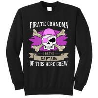 Pirate Grandma Caribbean Captain Grandmother Pirate Tall Sweatshirt