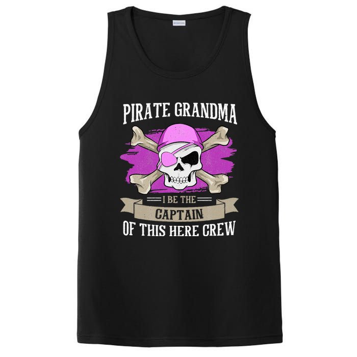 Pirate Grandma Caribbean Captain Grandmother Pirate PosiCharge Competitor Tank