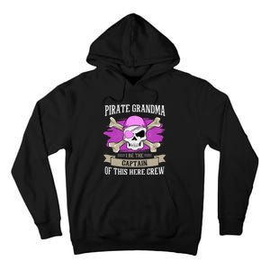 Pirate Grandma Caribbean Captain Grandmother Pirate Tall Hoodie