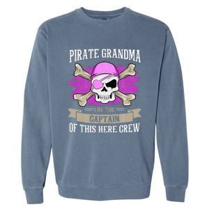 Pirate Grandma Caribbean Captain Grandmother Pirate Garment-Dyed Sweatshirt