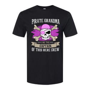 Pirate Grandma Caribbean Captain Grandmother Pirate Softstyle CVC T-Shirt