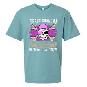 Pirate Grandma Caribbean Captain Grandmother Pirate Sueded Cloud Jersey T-Shirt