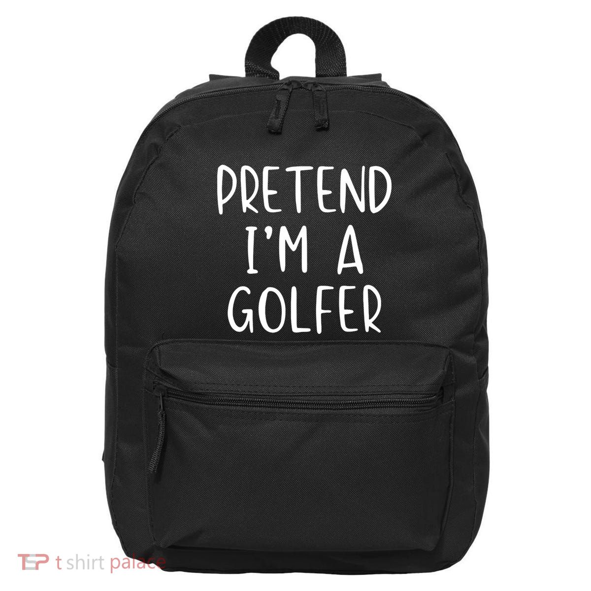 Pretend Golfer Costume Halloween Simple Funny Golfing Golf 16 in Basic Backpack
