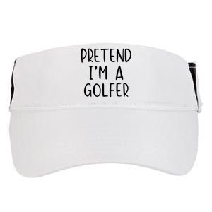 Pretend Golfer Costume Halloween Simple Funny Golfing Golf Adult Drive Performance Visor