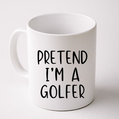 Pretend Golfer Costume Halloween Simple Funny Golfing Golf Mug
