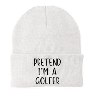 Pretend Golfer Costume Halloween Simple Funny Golfing Golf Knit Cap Winter Beanie