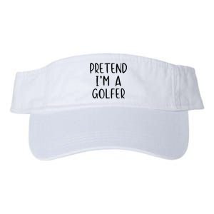 Pretend Golfer Costume Halloween Simple Funny Golfing Golf Valucap Bio-Washed Visor