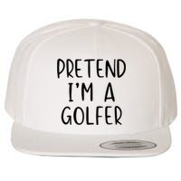 Pretend Golfer Costume Halloween Simple Funny Golfing Golf Wool Snapback Cap