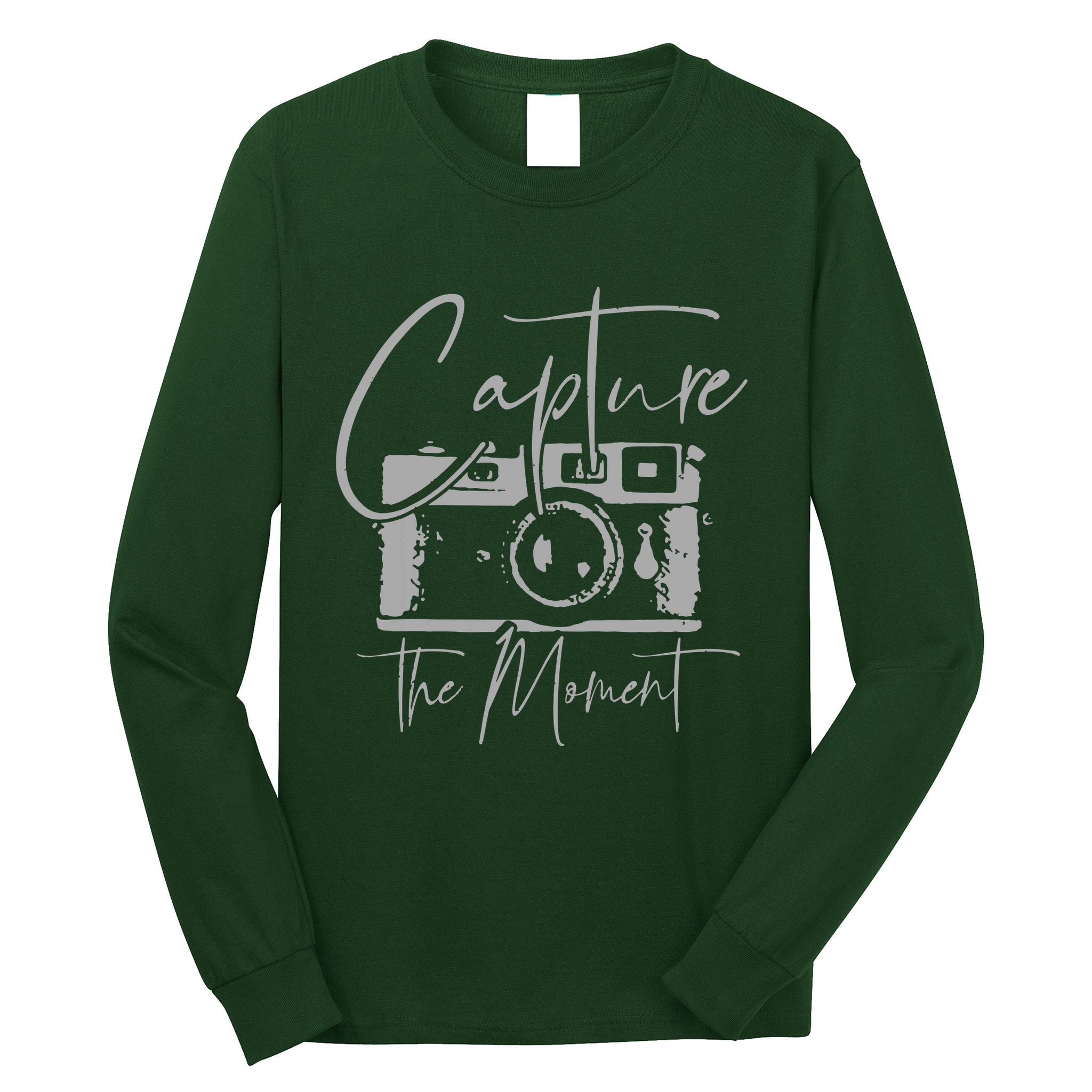 Photographer Gift Capture The Moment Vintage Camera Long Sleeve Shirt