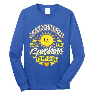 Proud Grandma Cute Gift Blessed Grandmother Love Nana Long Sleeve Shirt