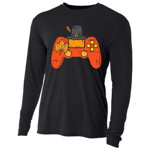 Pilgrim Game Controller Gamer Thanksgiving Fall Gaming Gift Cooling Performance Long Sleeve Crew