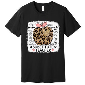 Protect Guide Care Love Support Comfort Substitute Teacher Premium T-Shirt