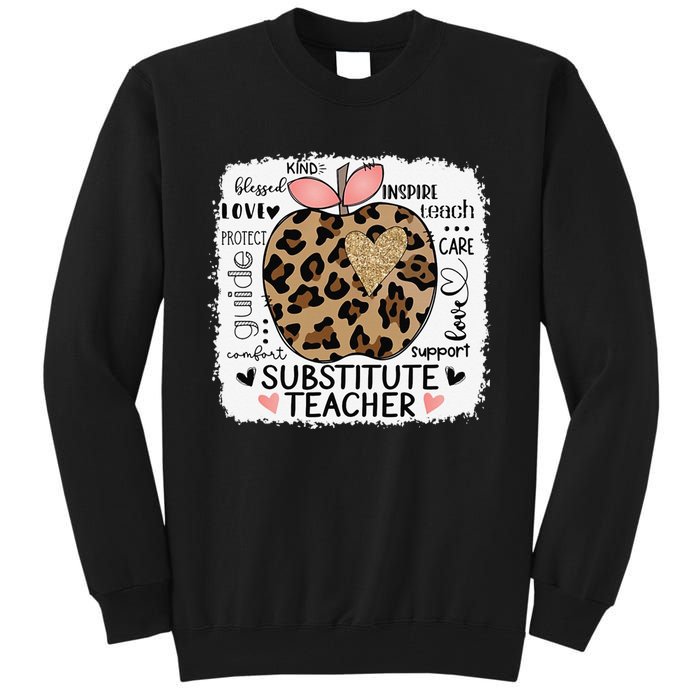 Protect Guide Care Love Support Comfort Substitute Teacher Tall Sweatshirt