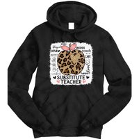 Protect Guide Care Love Support Comfort Substitute Teacher Tie Dye Hoodie