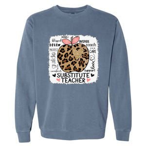 Protect Guide Care Love Support Comfort Substitute Teacher Garment-Dyed Sweatshirt