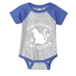 Purrmeaningful Giftfessional Cat Sitter Gift Infant Baby Jersey Bodysuit