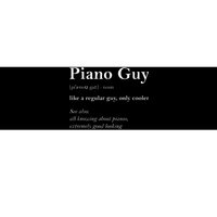 Piano Guy Definition Funny Boy Piano Gift Piano Player Bumper Sticker