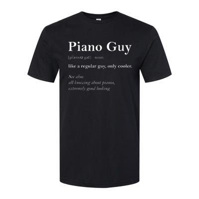 Piano Guy Definition Funny Boy Piano Gift Piano Player Softstyle® CVC T-Shirt