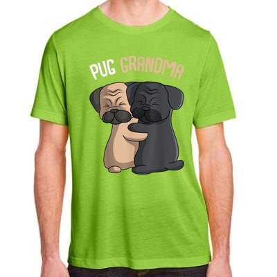 Pug Grandma Dog Mom Lover Owner Women Adult ChromaSoft Performance T-Shirt