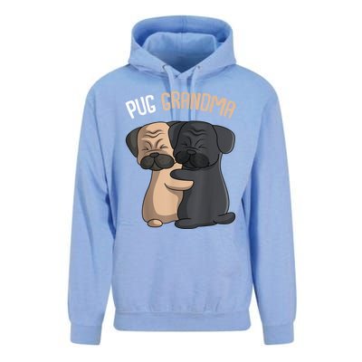 Pug Grandma Dog Mom Lover Owner Women Unisex Surf Hoodie