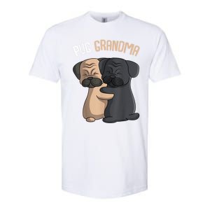 Pug Grandma Dog Mom Lover Owner Women Softstyle CVC T-Shirt