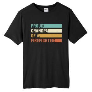 Proud Grandpa Design Firefighter Grandpa Gift Tall Fusion ChromaSoft Performance T-Shirt