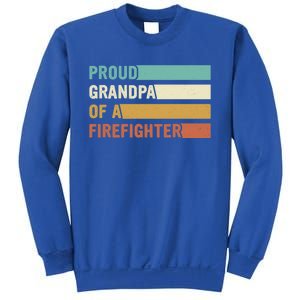 Proud Grandpa Design Firefighter Grandpa Gift Sweatshirt