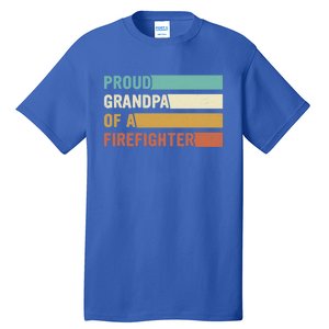 Proud Grandpa Design Firefighter Grandpa Gift Tall T-Shirt