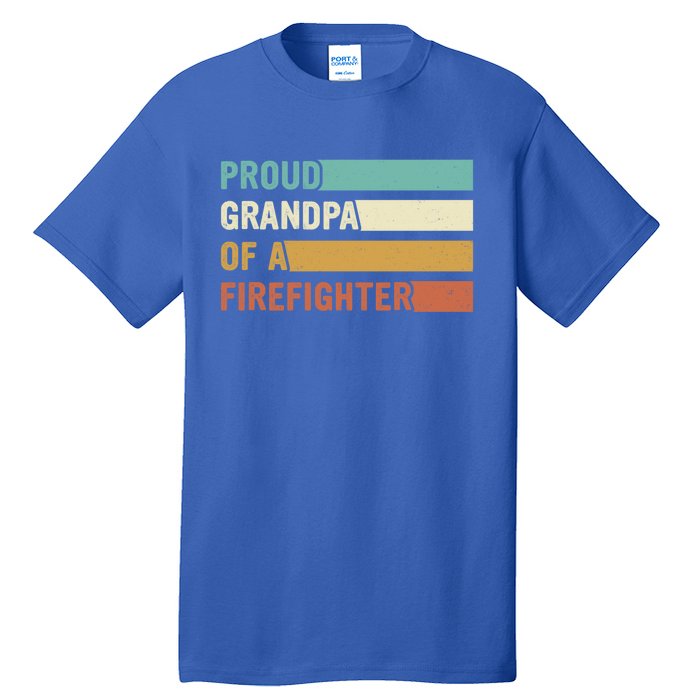 Proud Grandpa Design Firefighter Grandpa Gift Tall T-Shirt