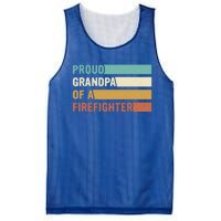 Proud Grandpa Design Firefighter Grandpa Gift Mesh Reversible Basketball Jersey Tank