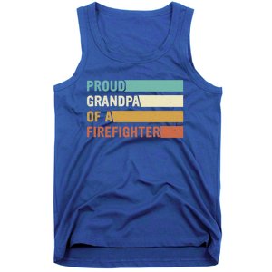 Proud Grandpa Design Firefighter Grandpa Gift Tank Top