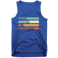 Proud Grandpa Design Firefighter Grandpa Gift Tank Top