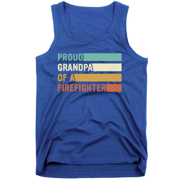 Proud Grandpa Design Firefighter Grandpa Gift Tank Top