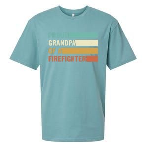 Proud Grandpa Design Firefighter Grandpa Gift Sueded Cloud Jersey T-Shirt