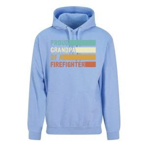 Proud Grandpa Design Firefighter Grandpa Gift Unisex Surf Hoodie