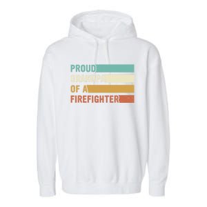 Proud Grandpa Design Firefighter Grandpa Gift Garment-Dyed Fleece Hoodie