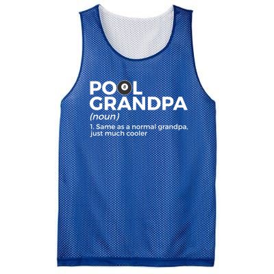 Pool Grandpa Definition Funny Billiards Gift Mesh Reversible Basketball Jersey Tank