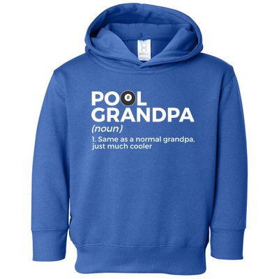 Pool Grandpa Definition Funny Billiards Gift Toddler Hoodie